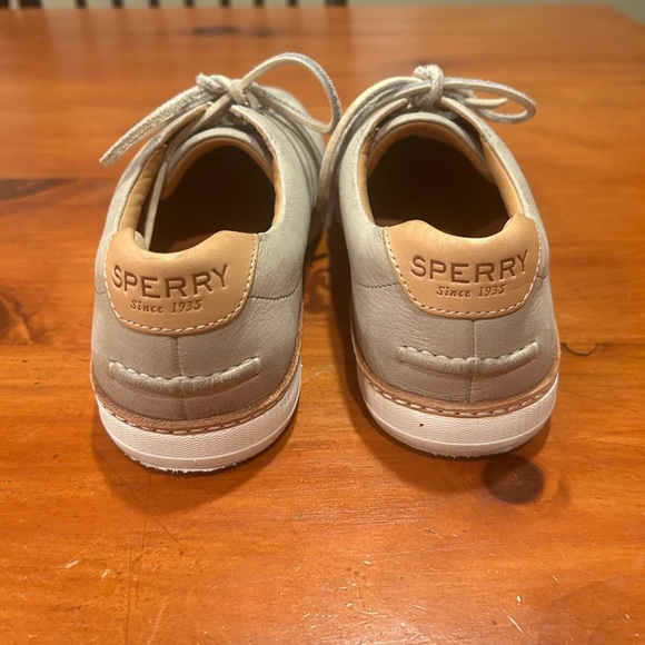 SPERRY  'Gold Cup Cruz' Cap Toe Sneaker 9 Lace Up Women's Shoe  Leather Grey - Picture 3 of 9